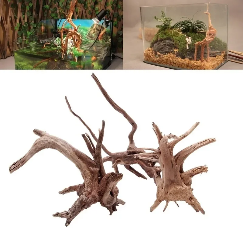 Aquarium Planted Substrate - Natural Tree Trunk Driftwood Aquarium Fish