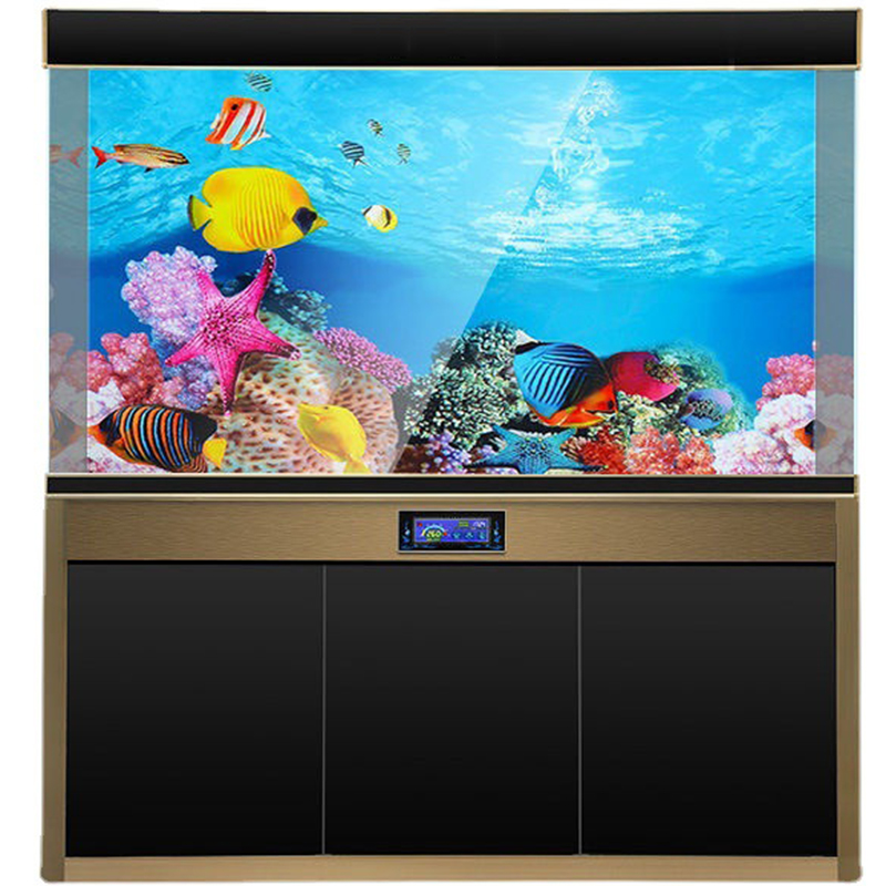 Planted Aquarium Wallpaper - 3D Background for Aquarium Double-Sided HD