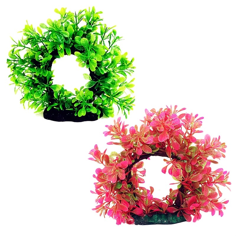 Aquarium Planted Substrate - Underwater Wreath Artificial Underwater Plastic Aquarium