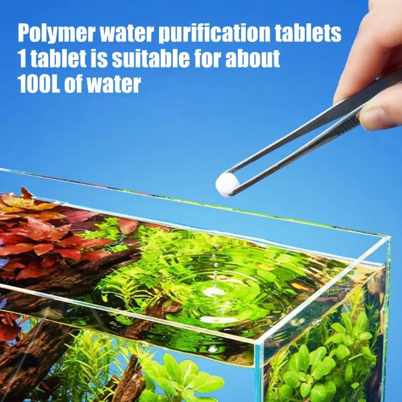 Aquatic Water Purification Tab - đánh giá và giá Planted Aquarium Yellow Water