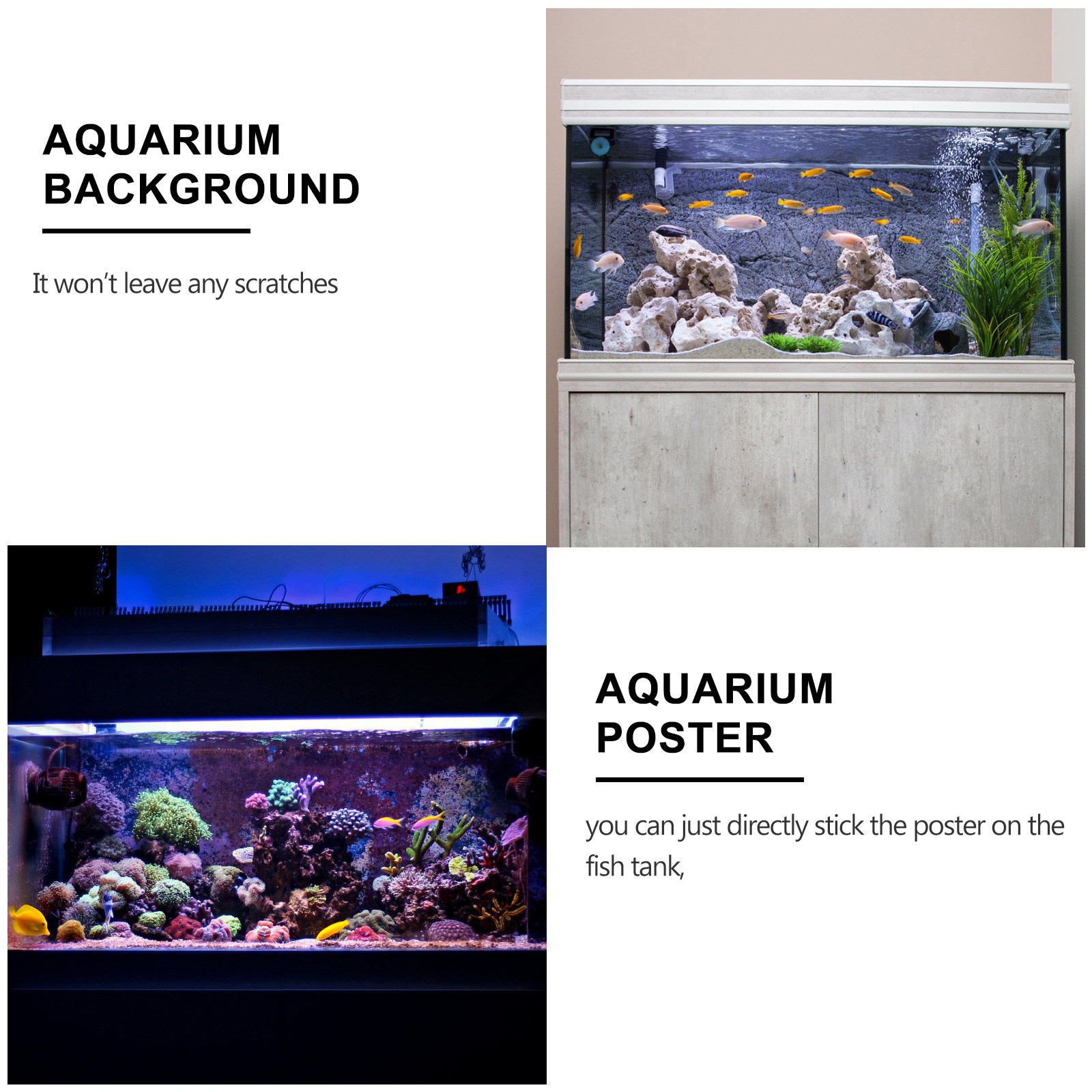 Fish Tank Background Sticker A - đánh giá và giá Planted Aquarium Wallpaper