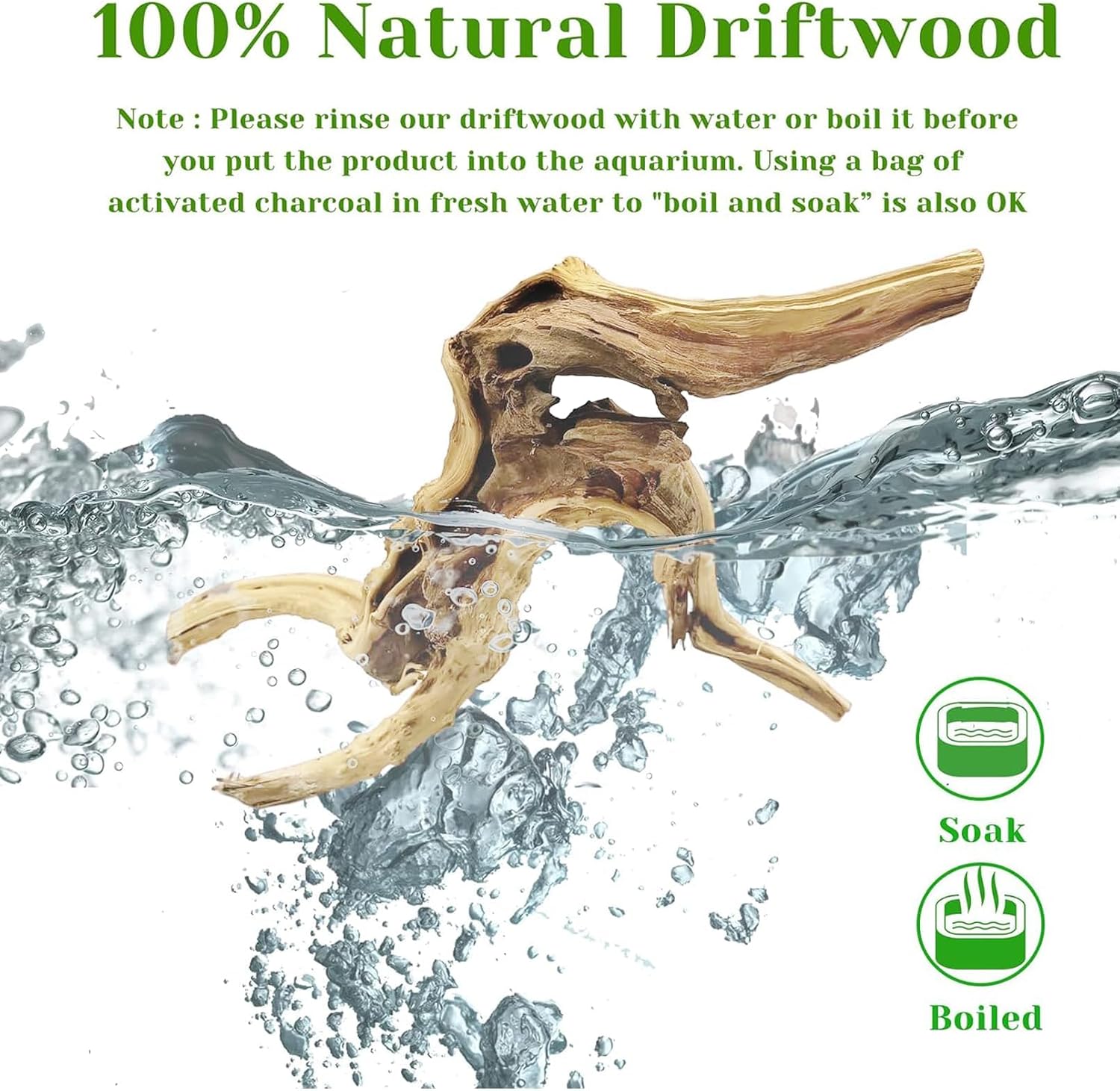1PC  20-25CM Natural Driftwood - đánh giá và giá Aquarium Planted Substrate