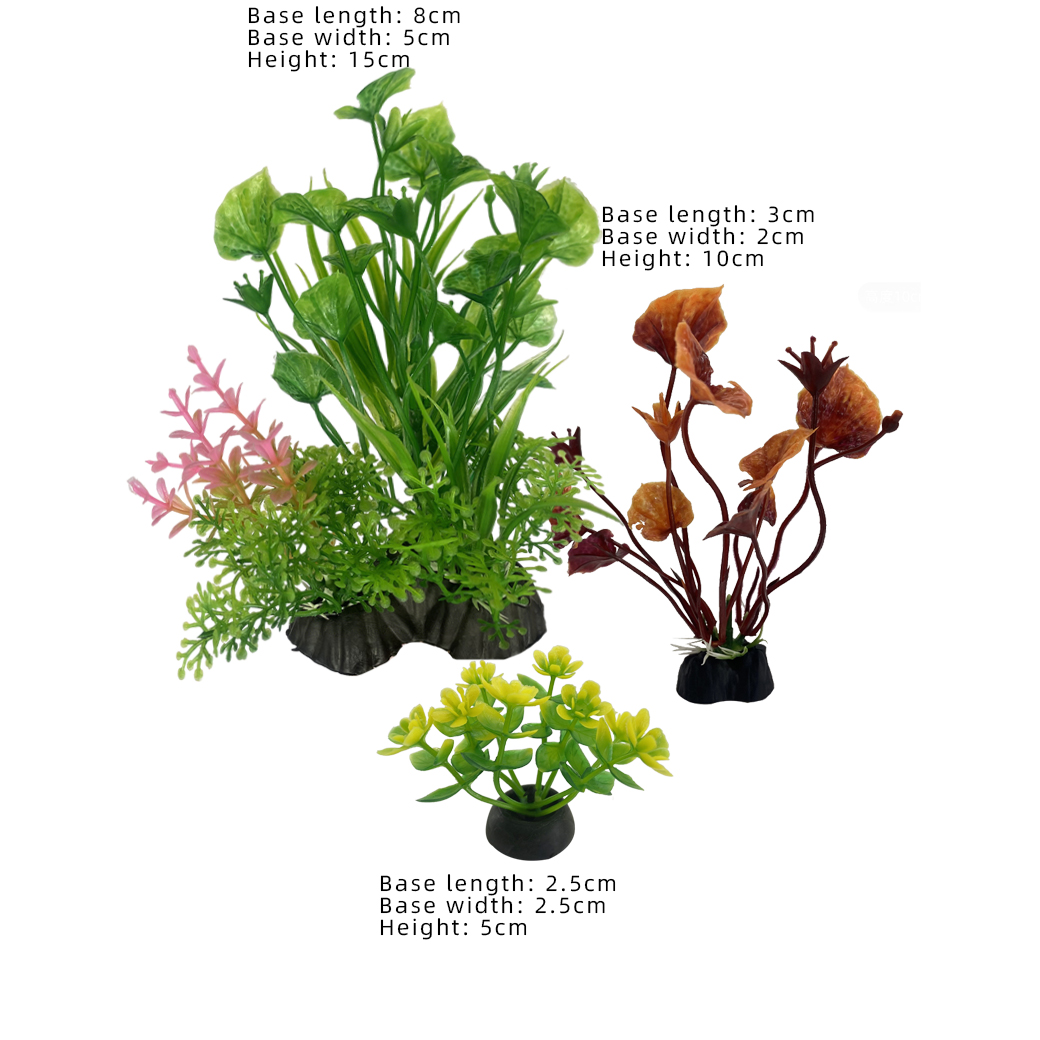 3Pcs Artificial Aquarium Plant - đánh giá và giá Planted Aquarium Yellow Water