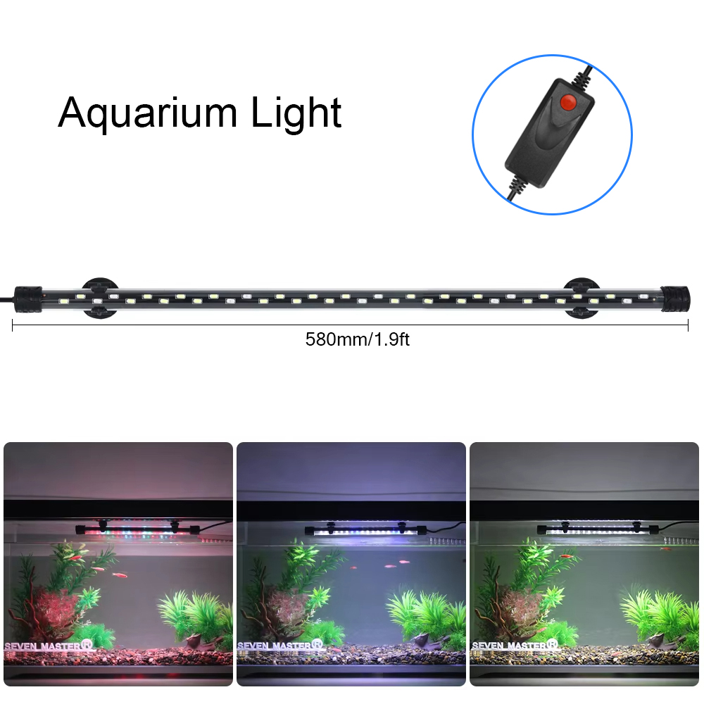 58CM  Aquarium Light LED Plant - đánh giá và giá Aquarium Planted Substrate